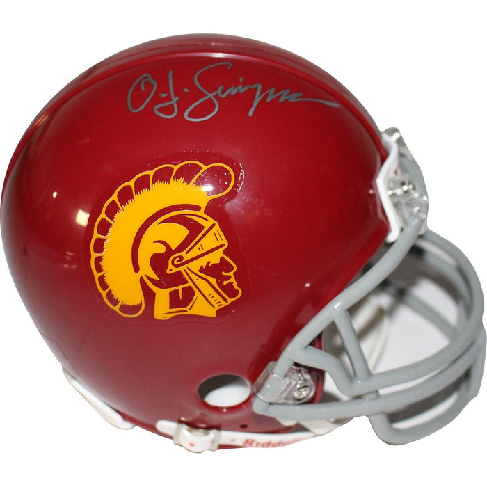 O.J. Simpson Signed USC Mini Helmet