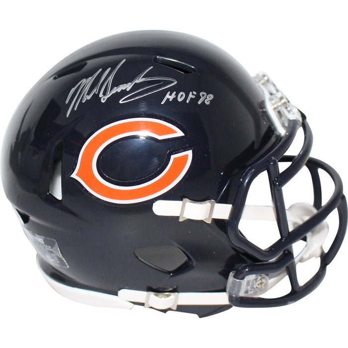 Mike Singletary Signed Chicago Bears Replica Mini Speed Helmet w/ "HOF 98" Insc (Tri Star Auth)