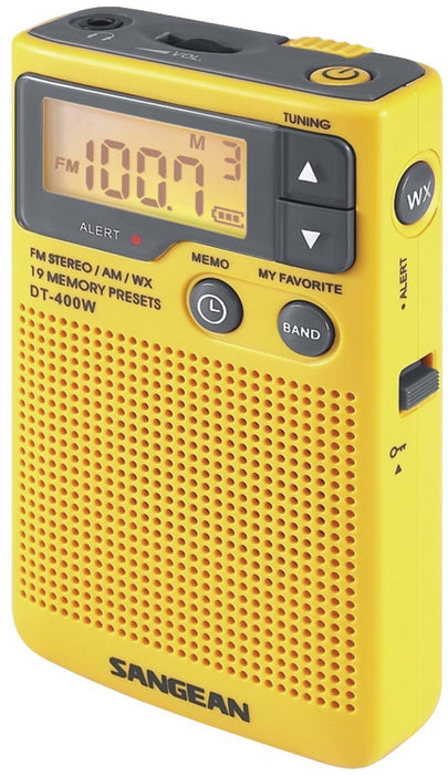 Sangean - Digital AM/FM Pocket Radio with Weather Alert
