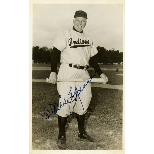 Tris Speaker Signed 3x5 Photo Postcard JSA