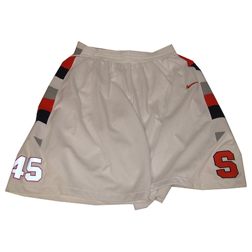 Sean Williams #45 2008-09 Syracuse Game Used White Shorts (44) (Length +2)