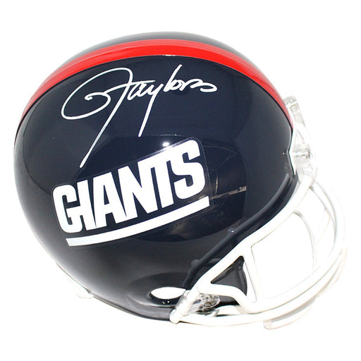 Lawrence Taylor Signed New York Giants Replica Throwback Helmet (Signed in White)