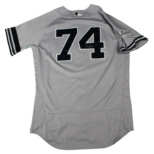 Ronald Torreyes Signed New York Yankees 2017 ALDS Game Used #74 Grey Jersey 10/11/17(JC052503)(42)