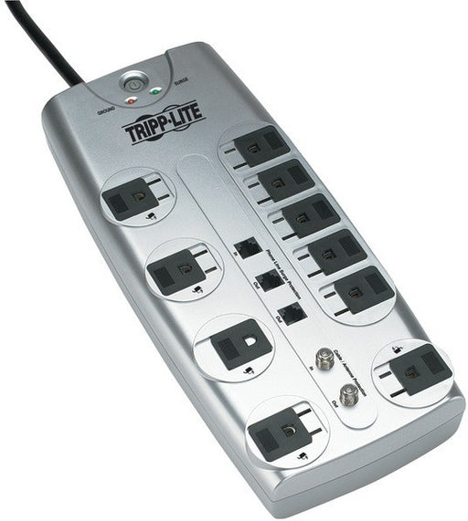 Tripp Lite - 10-Outlet Surge Protector with Telephone Protection (with Coaxial Protection)