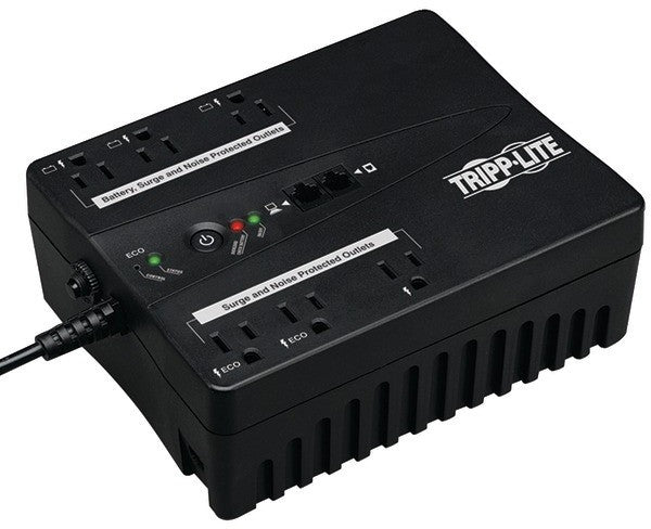 Tripp Lite - Green Standby UPS System (Output power capacity: 350VA/180W; 6 outlets--3 UPS/Surge, 1 Surge only, 2 ECO/Surge outlets)