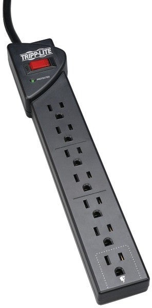 Tripp Lite - 7-Outlet Surge Protector (12ft Cord, Black)