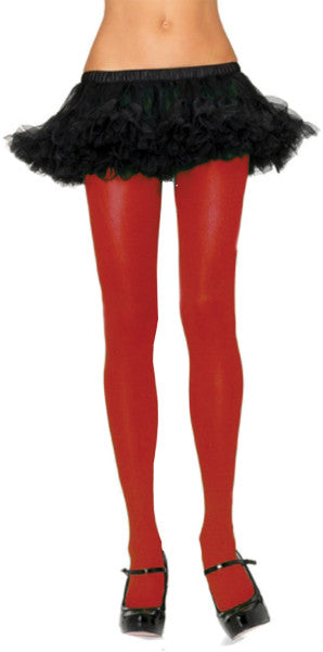 Costume Accessory: Women's Tights: Red, One Size