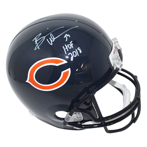 Brian Urlacher Signed Chicago Bears Full Size Replica Helmet w/ "HOF 2018" Insc