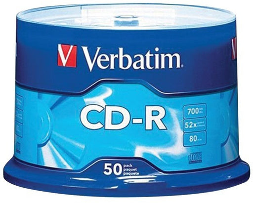 Verbatim - 80-Minute/700MB 52x CD-Rs (50-ct Spindle)