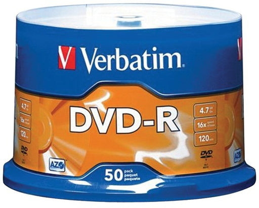 Verbatim - 4.7GB DVD-Rs (50-ct Spindle)