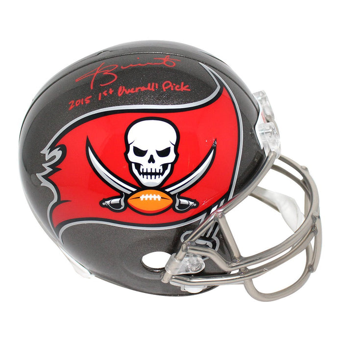 Jameis Winston Signed Tampa Bay Buccaneers Full Size Replica Helmet w/ "2015 1st Overall Pick" Insc