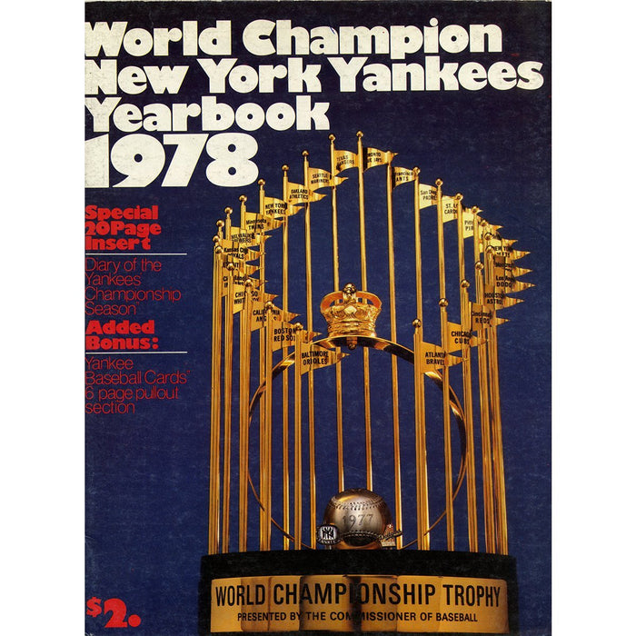 1978 Yankees Team Signed Yearbook 43  Sigs JSA