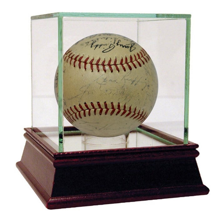 1941 Yankees WS Champs Team Signed 28 Sig OAL Baseball PSA/DNA