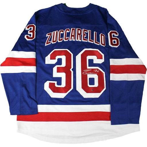 Mats Zuccarello Signed New York Rangers Fanatic Blue Breakaway Jersey (2017-18)