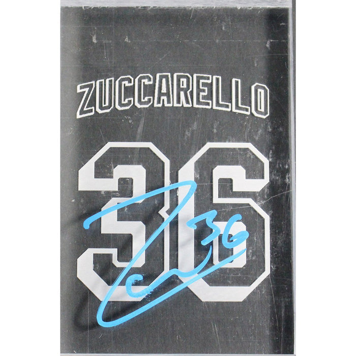 Mats Zuccarello Signed 4x6 MSG Gamed Used Plexiglas From w/ Etched Name Number